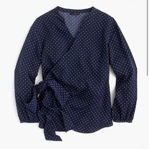 J. Crew Wrap Top in Foulard Floral Size Small #H6438